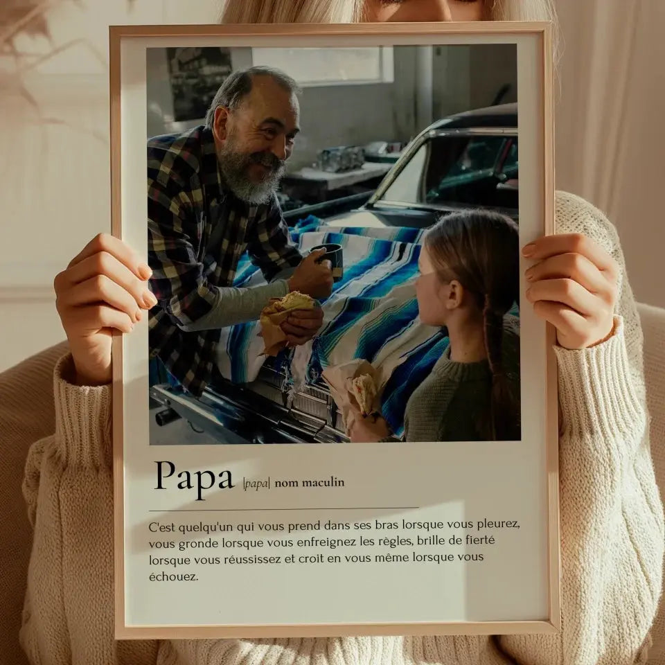 Affiche définition Papa