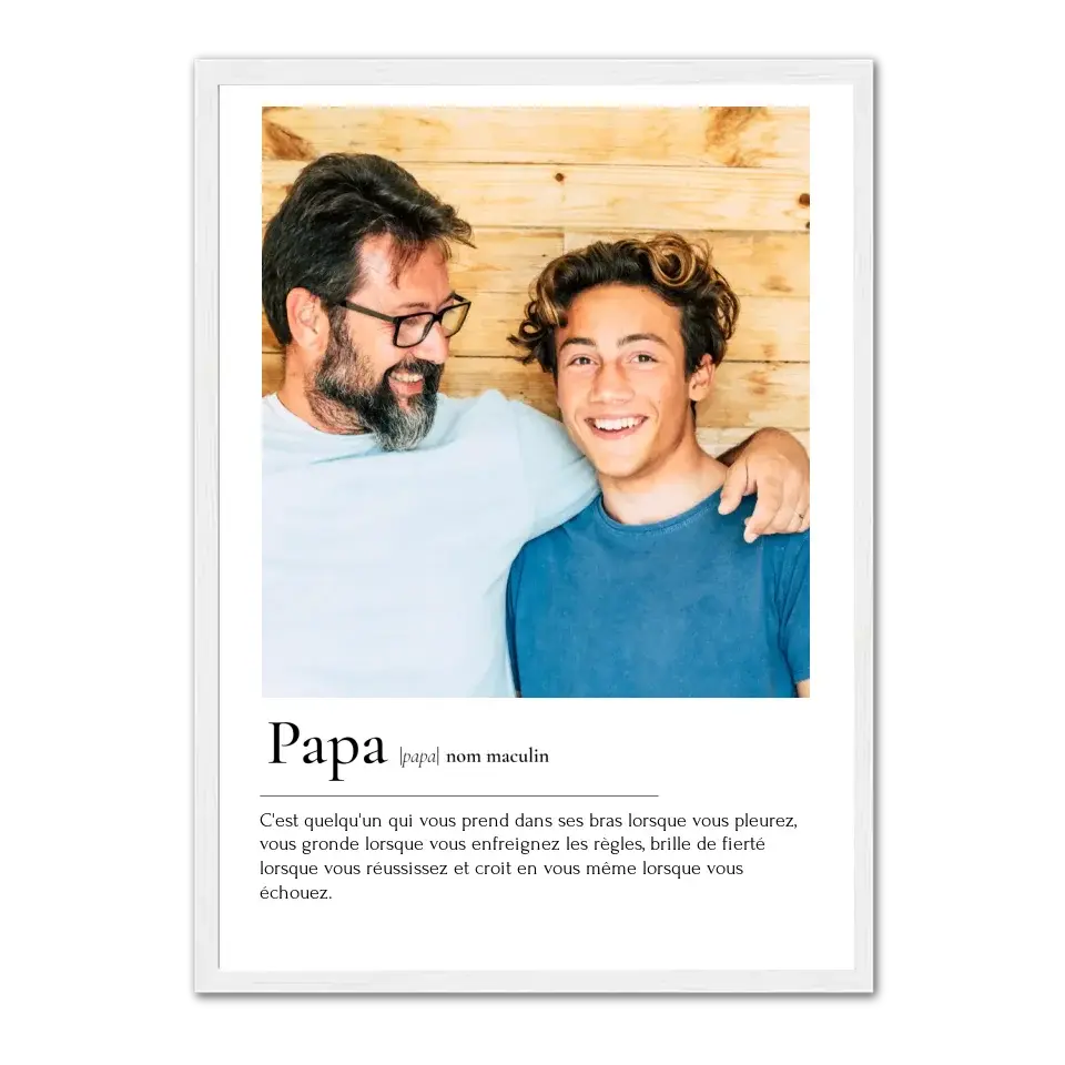 Affiche définition Papa