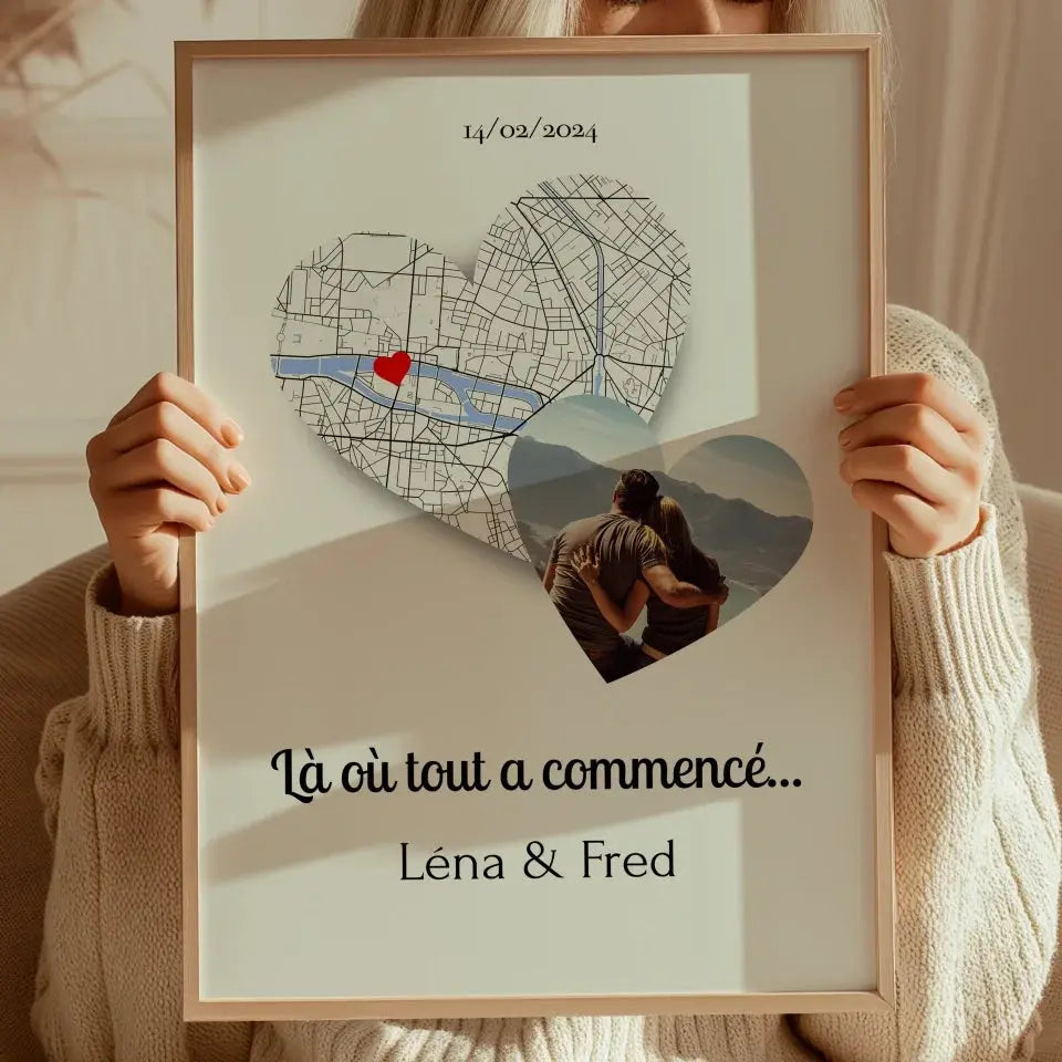 Lieu de Rencontre et Photo - Affiche personnalisée