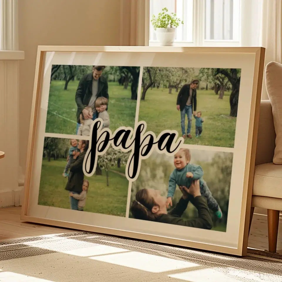 Papa - Affiche personnalisée