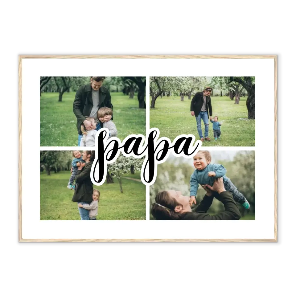 Papa - Affiche personnalisée